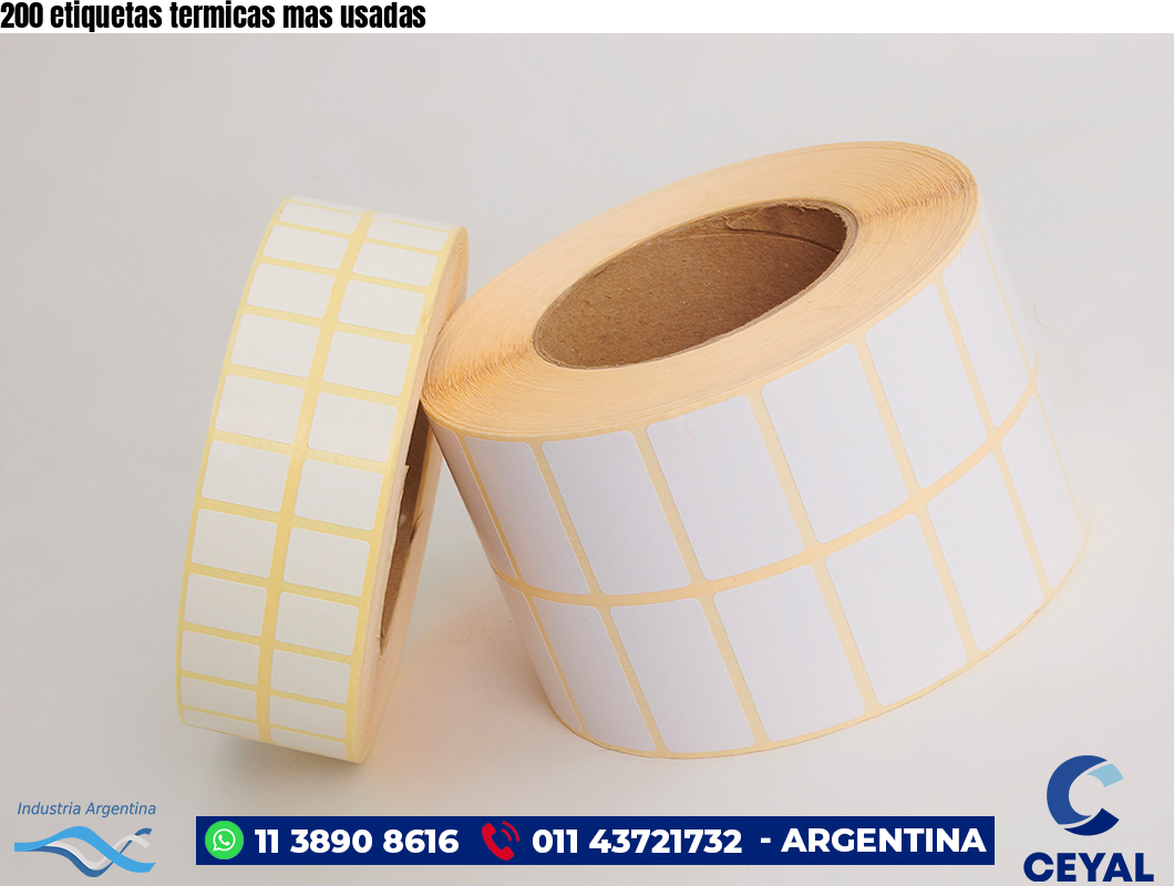 200 etiquetas termicas mas usadas