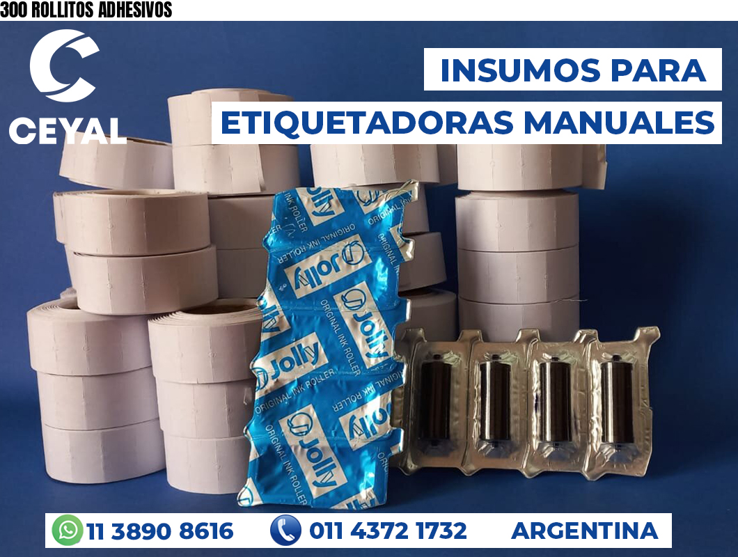 300 ROLLITOS ADHESIVOS
