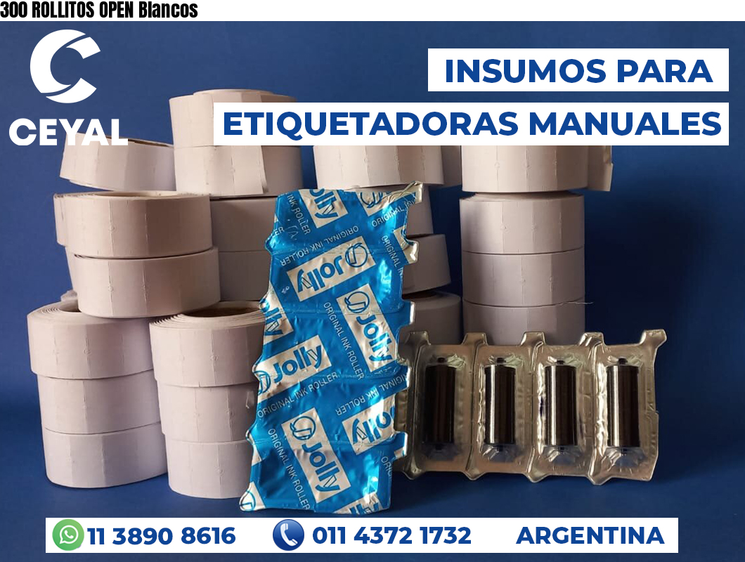 300 ROLLITOS OPEN Blancos