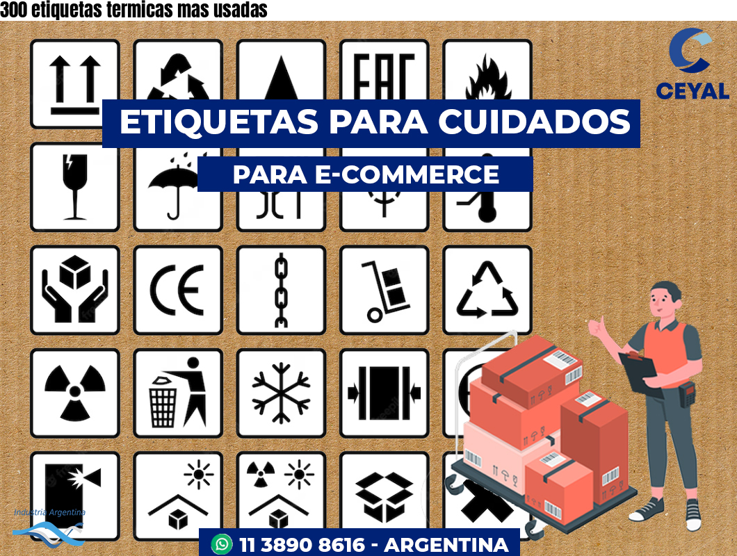 300 etiquetas termicas mas usadas