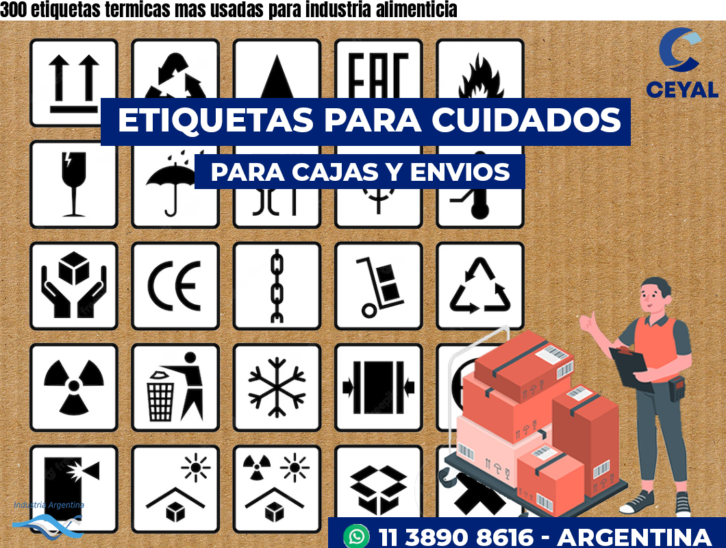 300 etiquetas termicas mas usadas para industria alimenticia