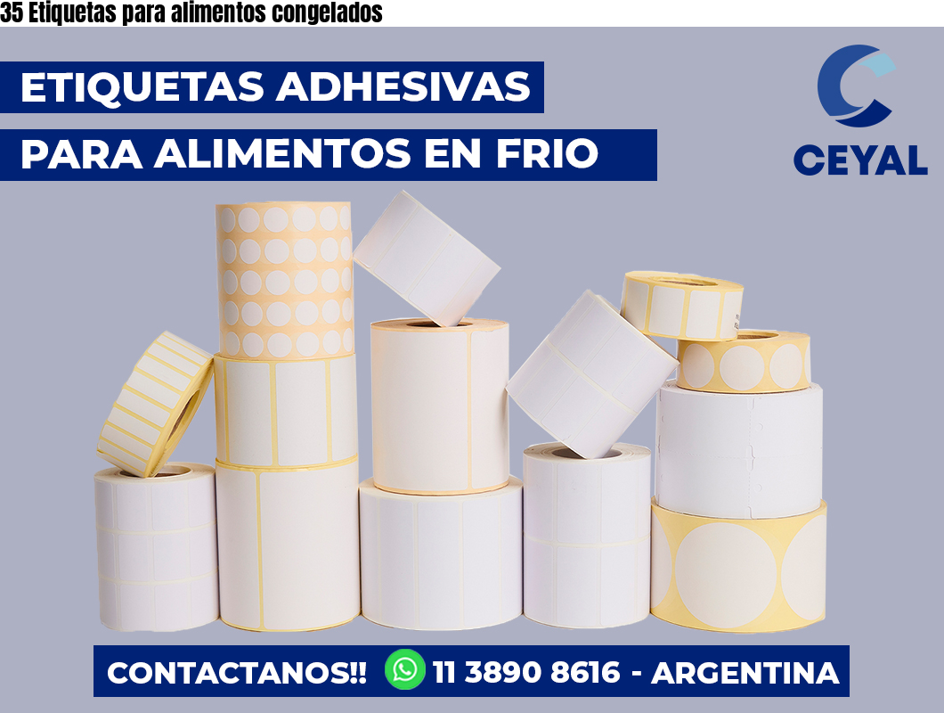 35 Etiquetas para alimentos congelados
