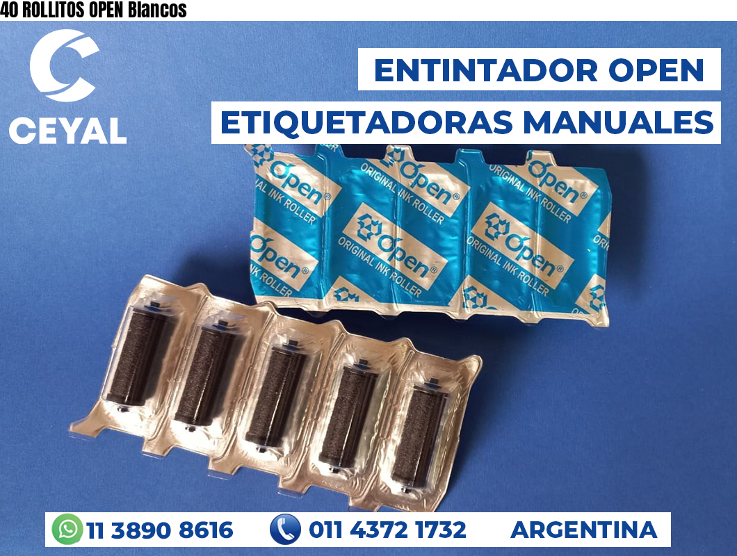 40 ROLLITOS OPEN Blancos