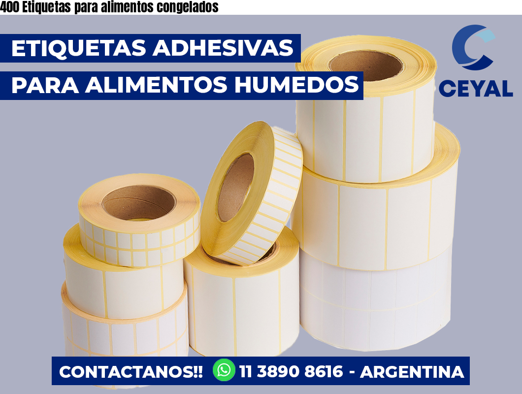 400 Etiquetas para alimentos congelados