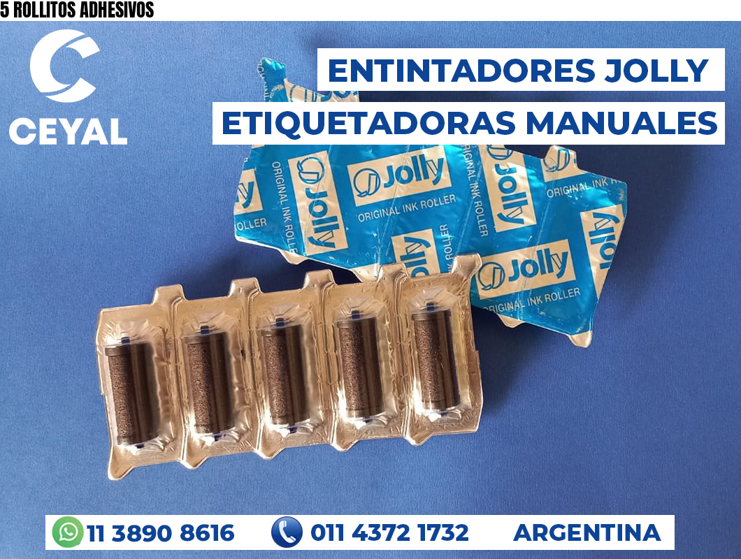 5 ROLLITOS ADHESIVOS