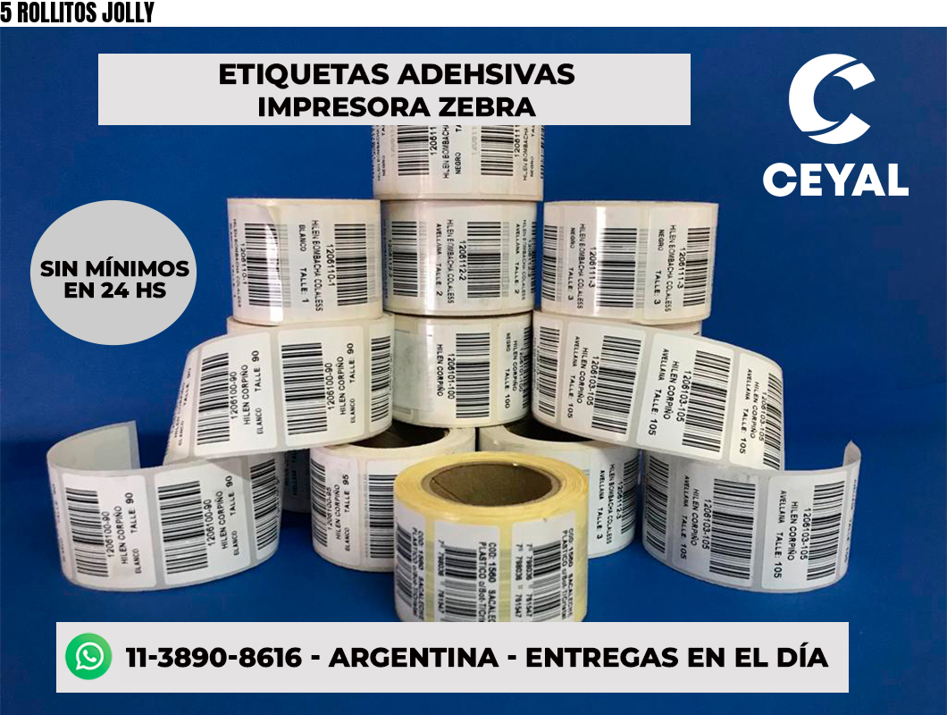 5 ROLLITOS JOLLY