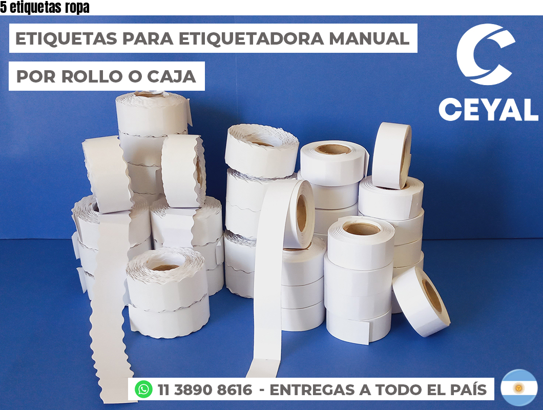 5 etiquetas ropa