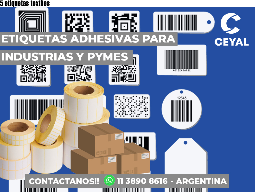 5 etiquetas textiles