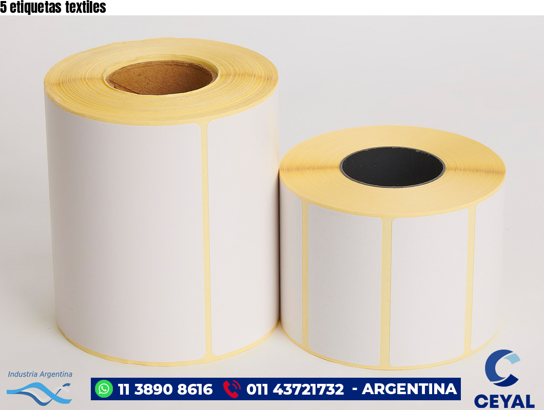 5 etiquetas textiles