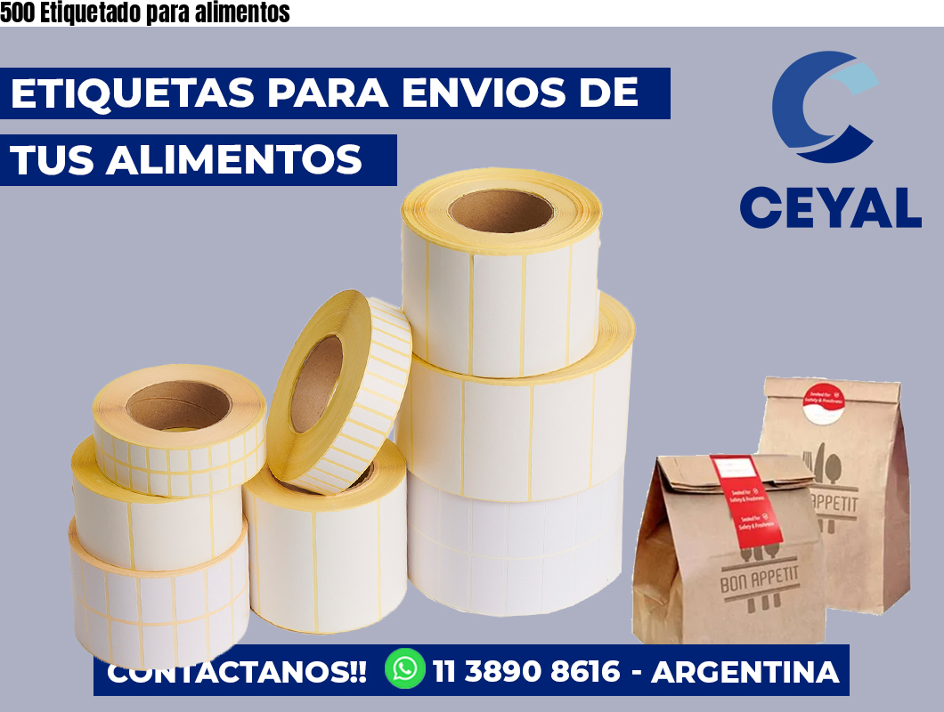 500 Etiquetado para alimentos