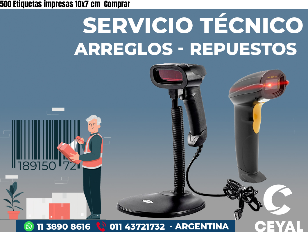 500 Etiquetas impresas 10x7 cm Comprar