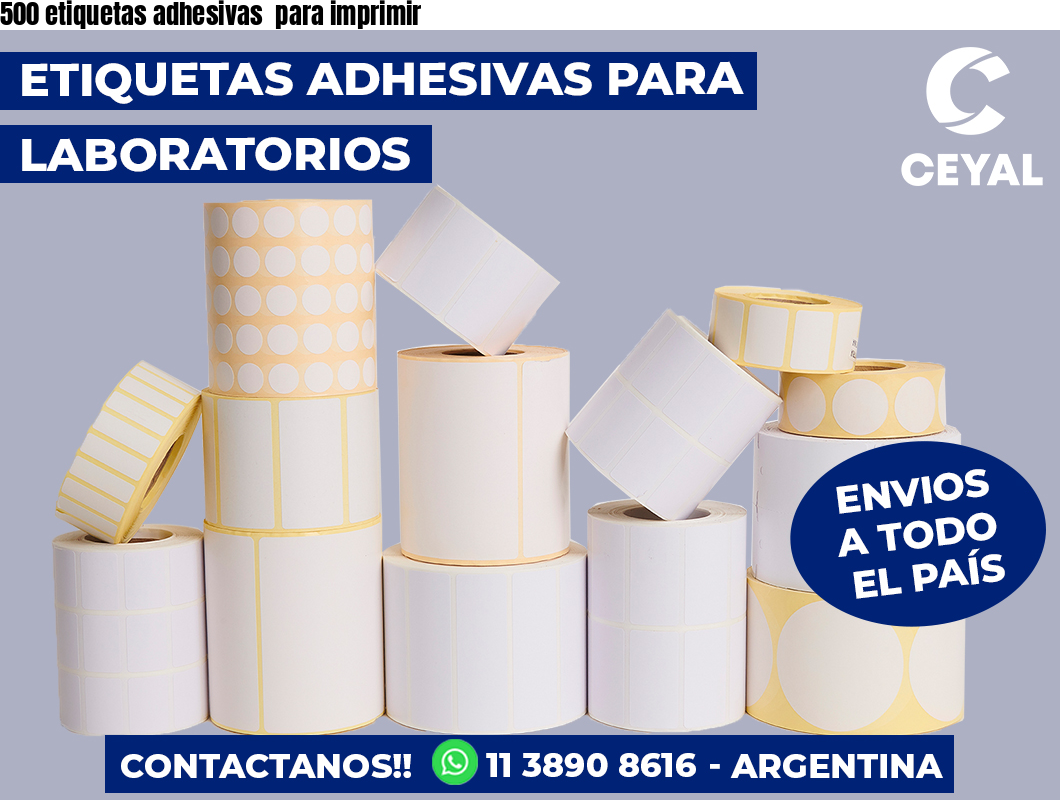 500 etiquetas adhesivas para imprimir