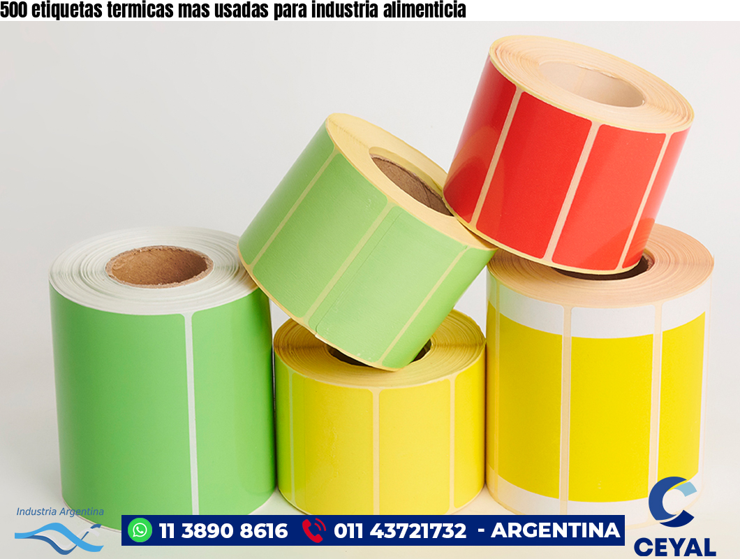 500 etiquetas termicas mas usadas para industria alimenticia