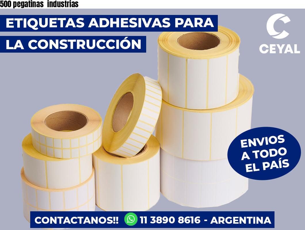 500 pegatinas  industrias