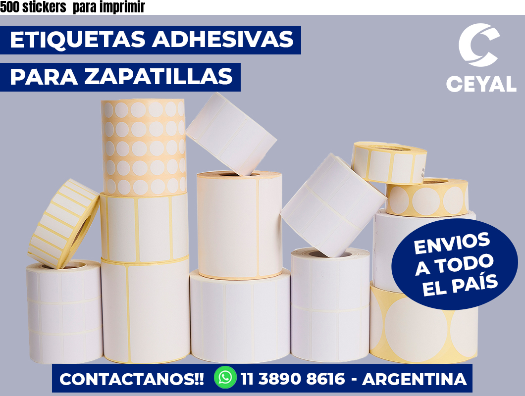 500 stickers  para imprimir