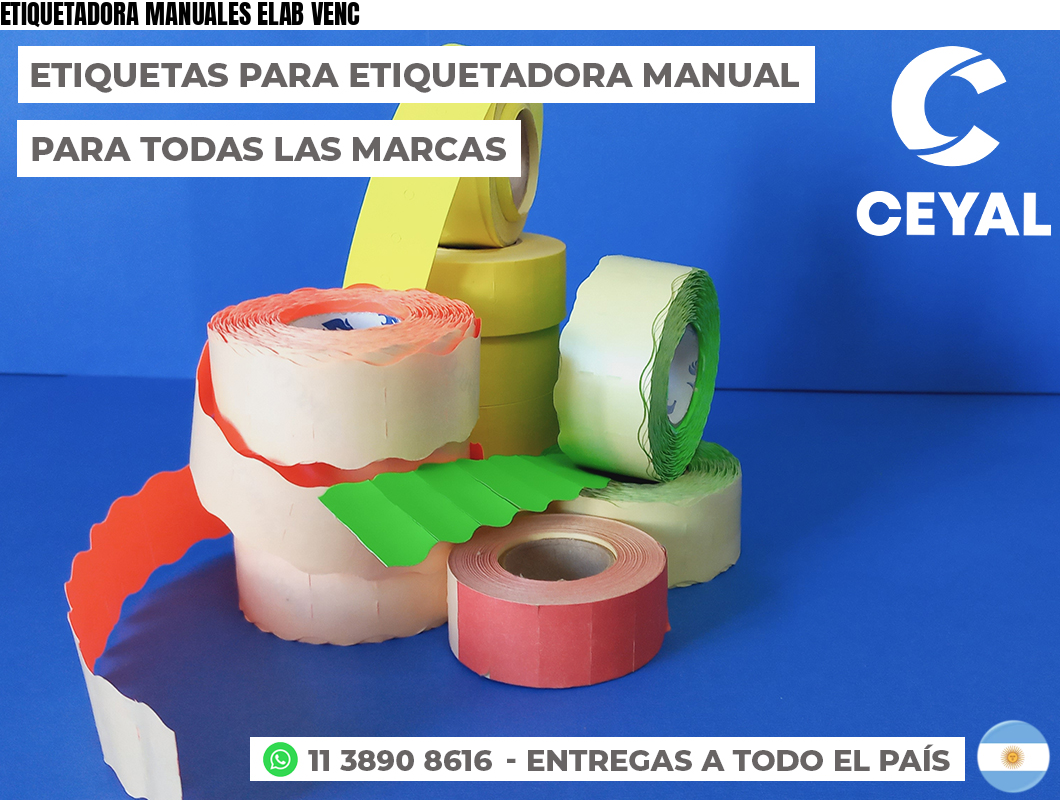 ETIQUETADORA MANUALES ELAB VENC