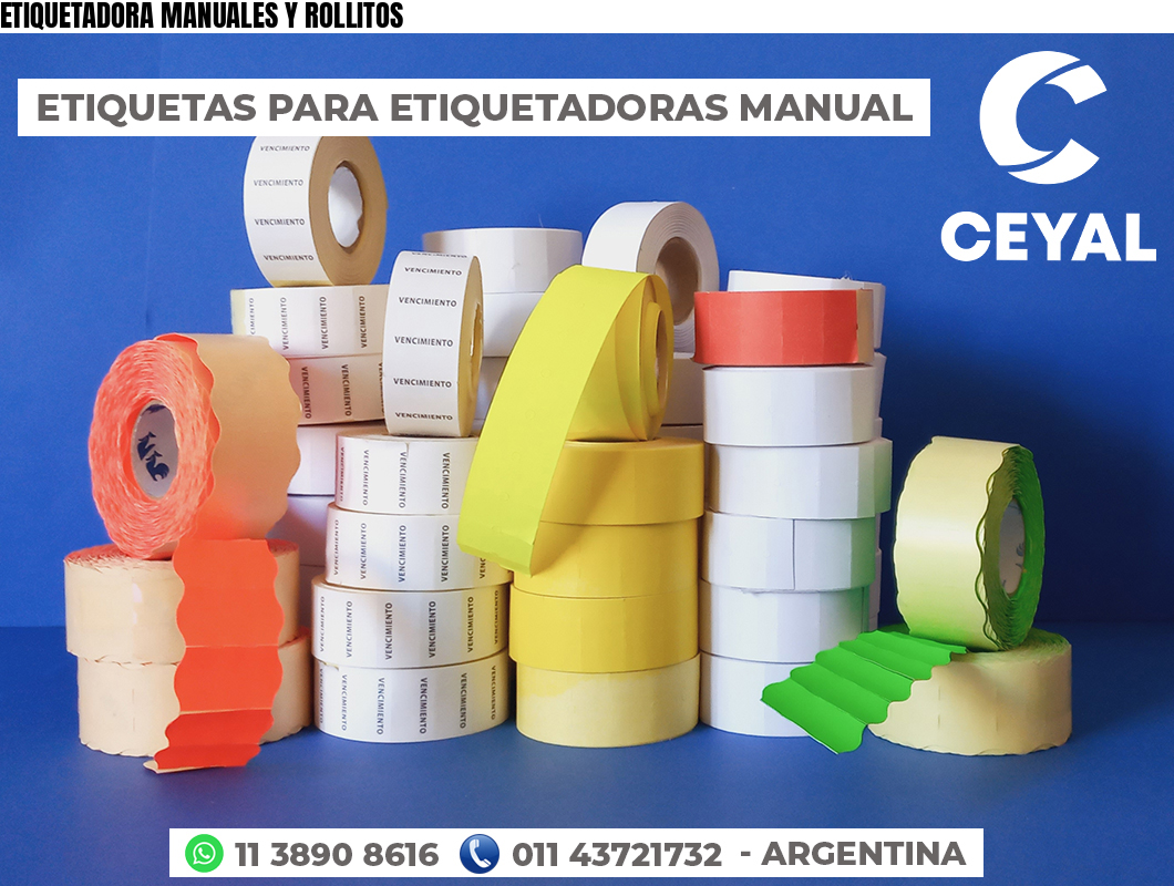 ETIQUETADORA MANUALES Y ROLLITOS