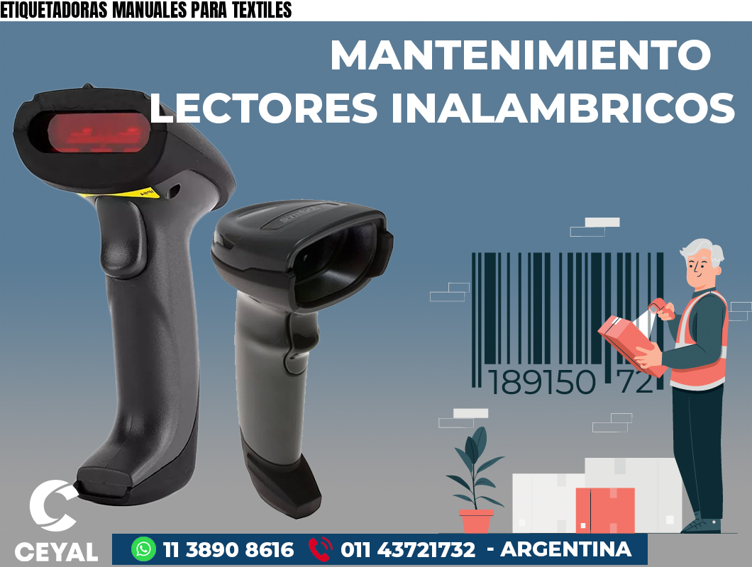 ETIQUETADORAS MANUALES PARA TEXTILES