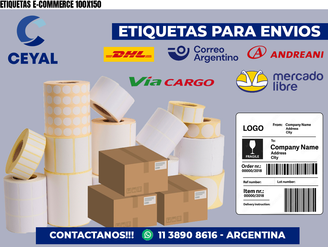ETIQUETAS E-COMMERCE 100X150