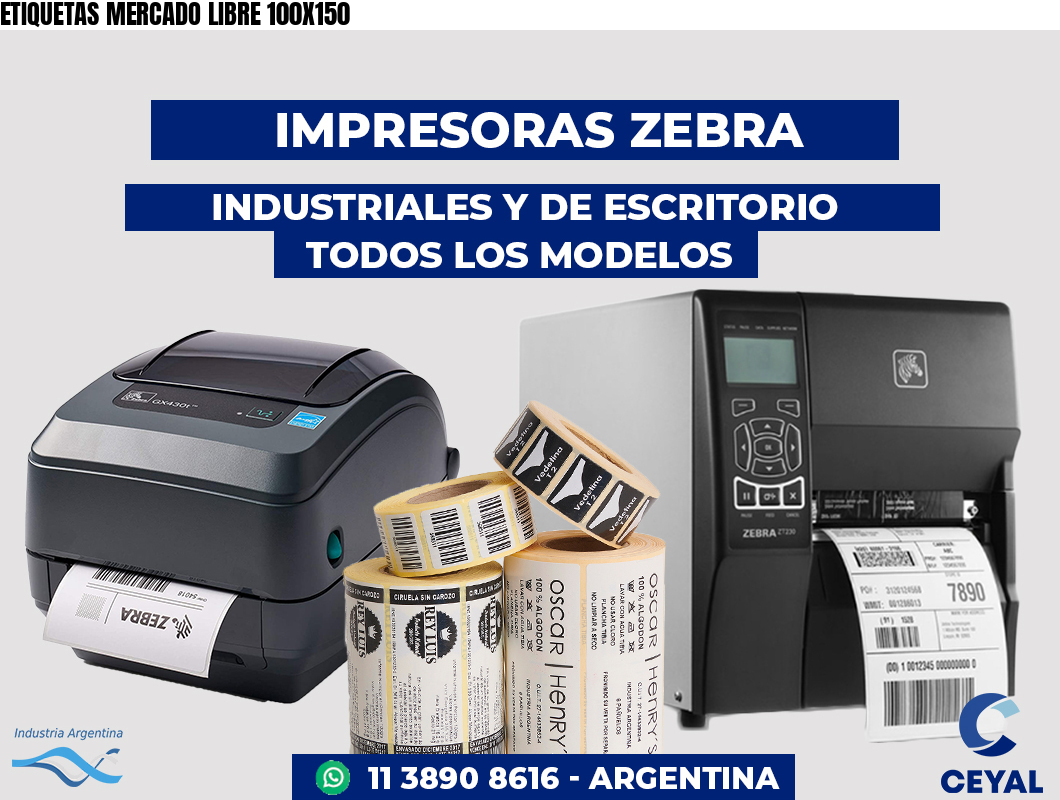 ETIQUETAS MERCADO LIBRE 100X150