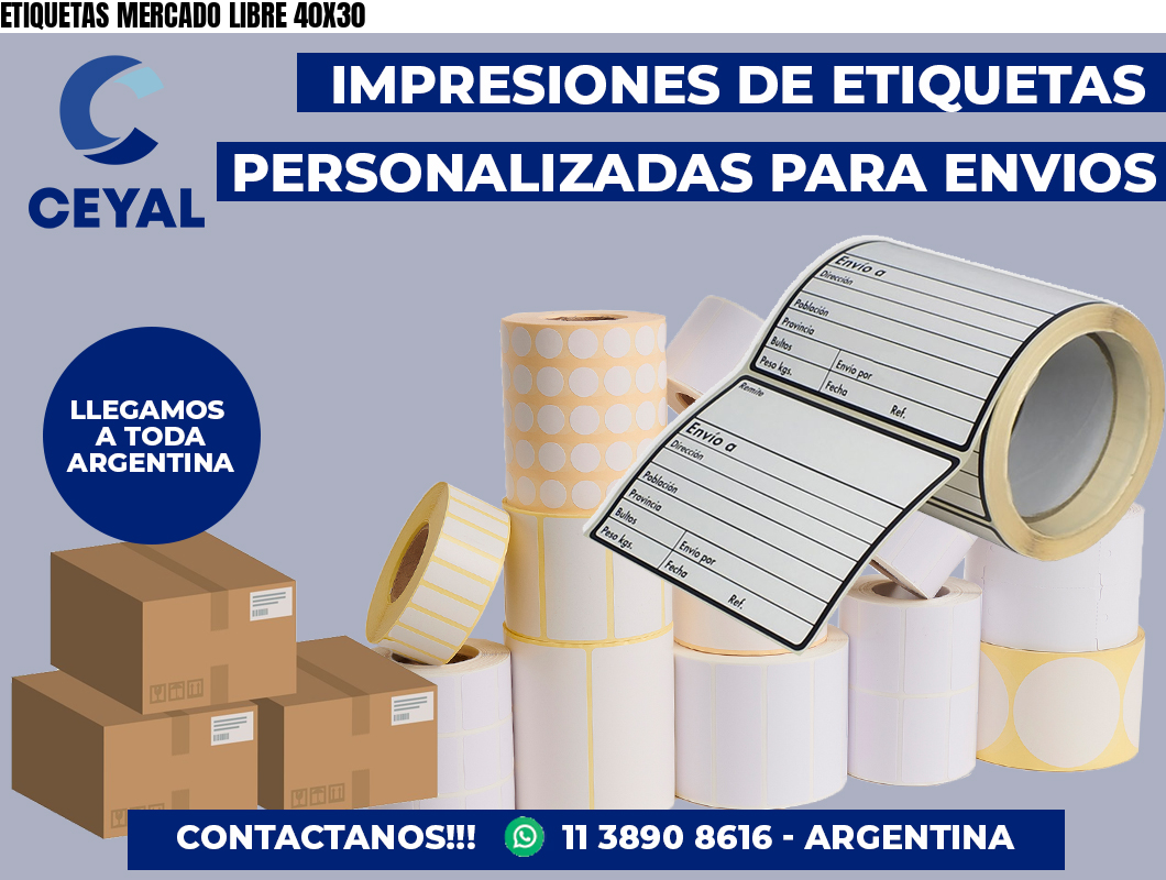 ETIQUETAS MERCADO LIBRE 40X30