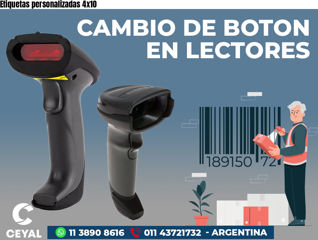 Etiquetas personalizadas 4x10