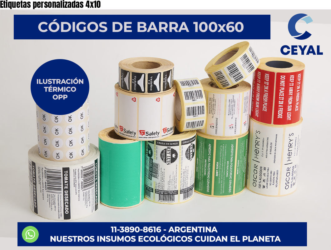 Etiquetas personalizadas 4×10
