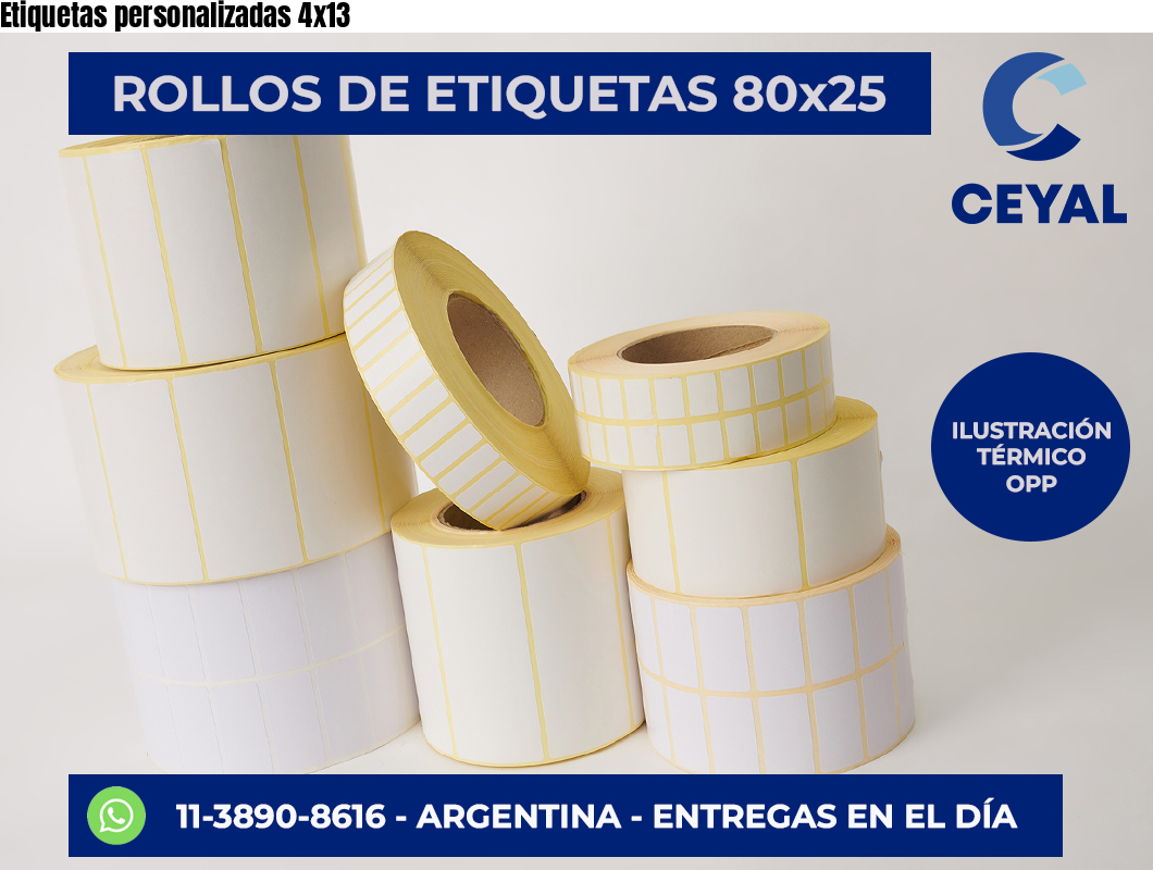 Etiquetas personalizadas 4×13