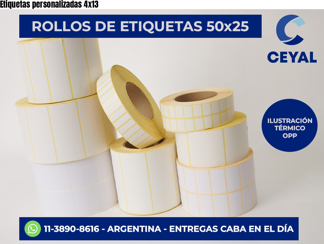 Etiquetas personalizadas 4×13