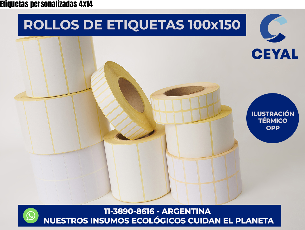 Etiquetas personalizadas 4×14