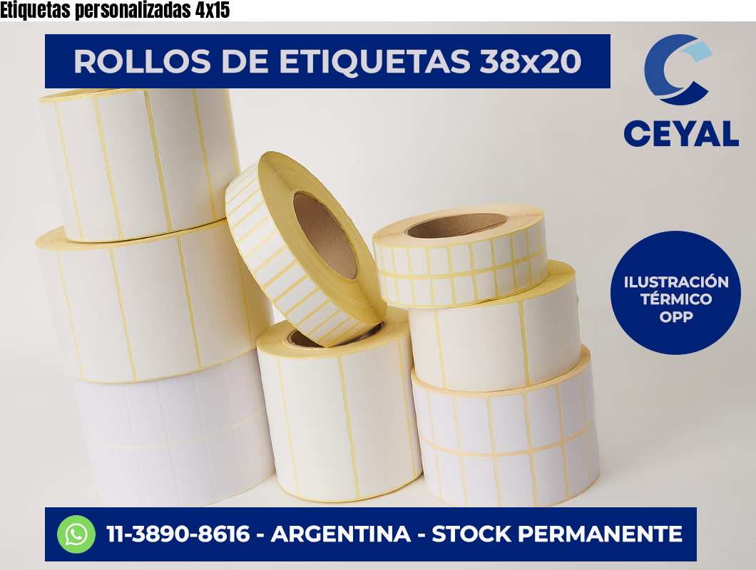 Etiquetas personalizadas 4×15
