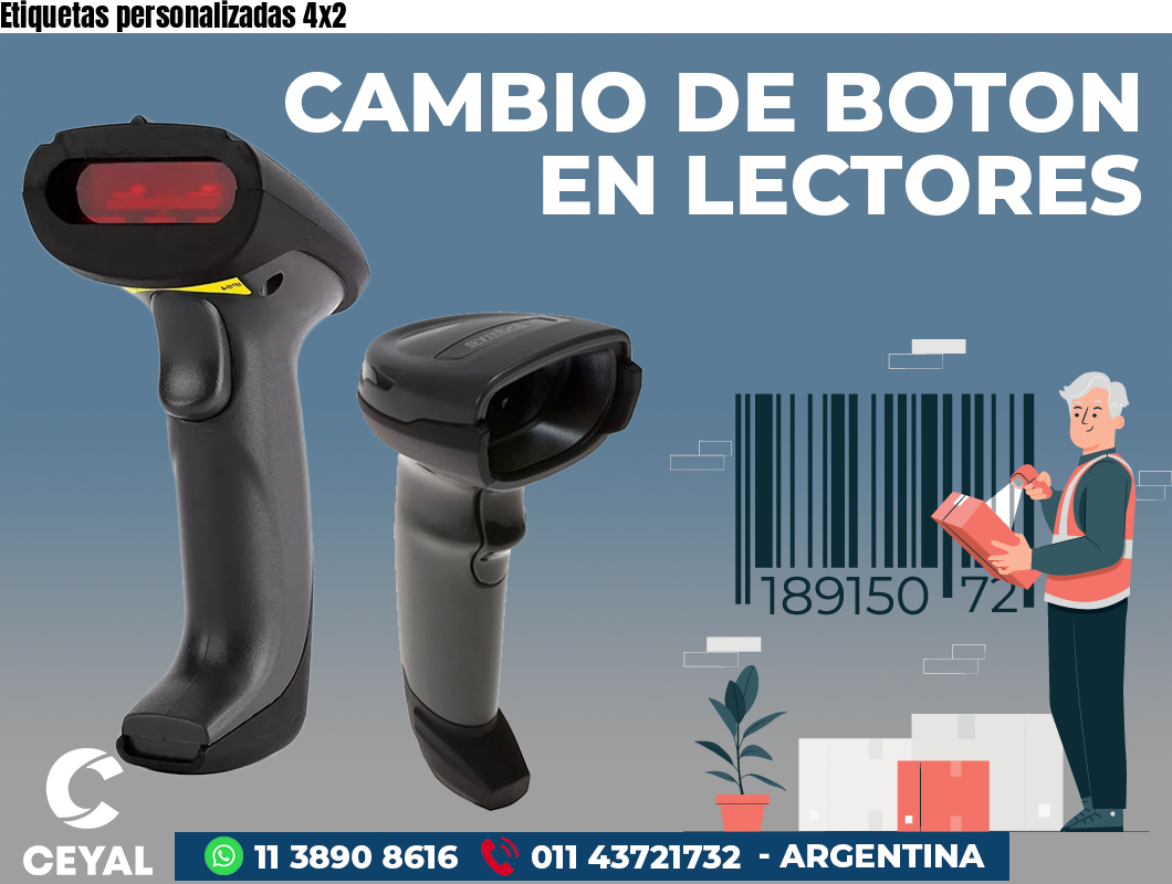 Etiquetas personalizadas 4x2