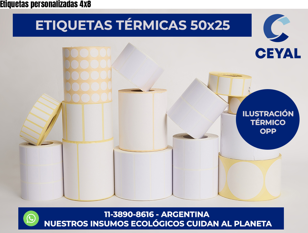 Etiquetas personalizadas 4×8
