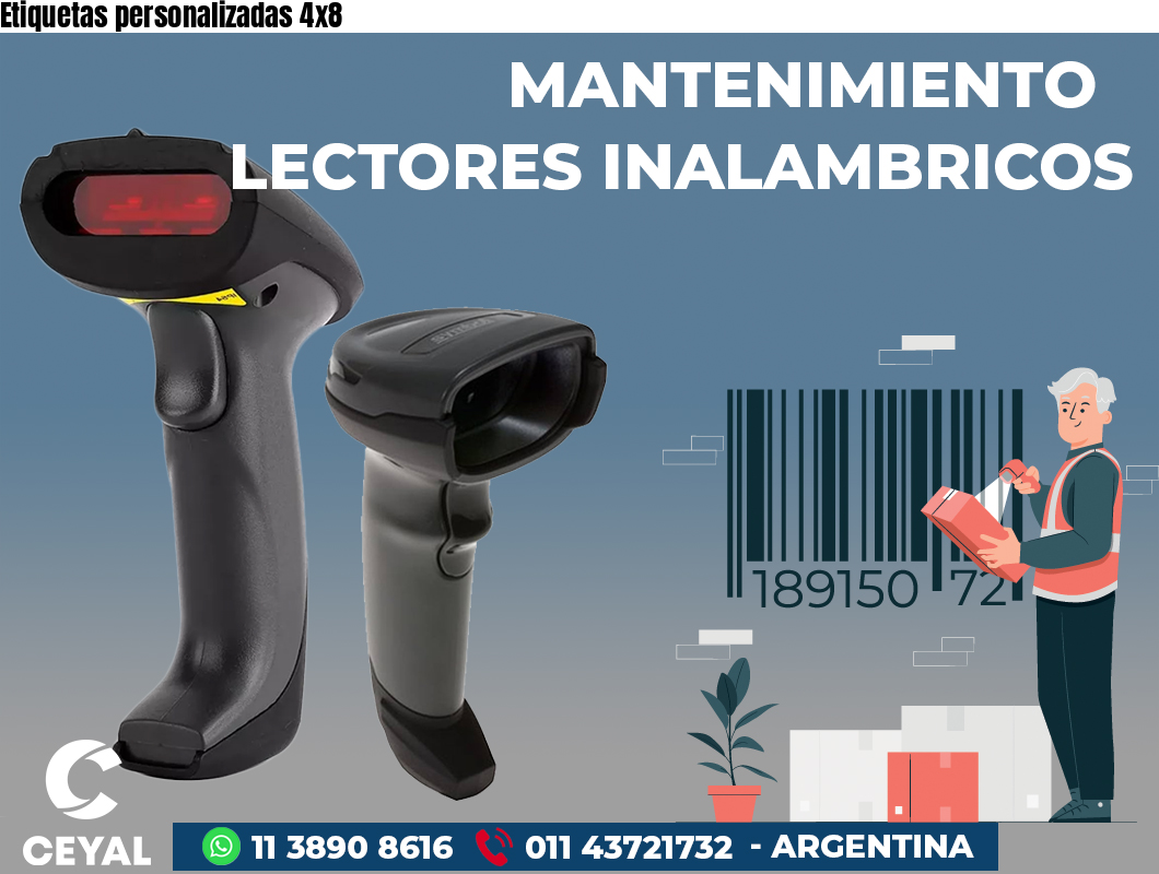 Etiquetas personalizadas 4x8