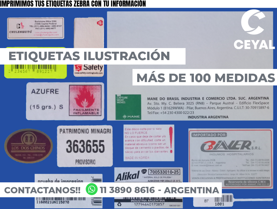 IMPRIMIMOS TUS ETIQUETAS ZEBRA CON TU INFORMACIÓN