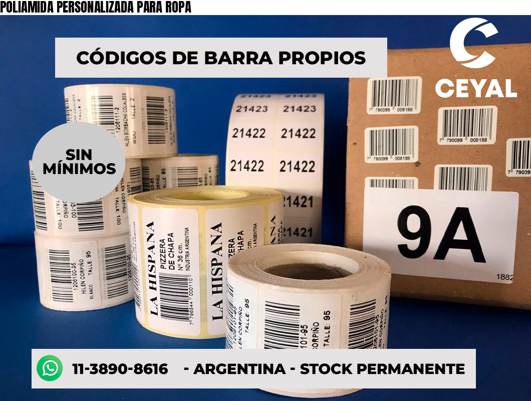 POLIAMIDA PERSONALIZADA PARA ROPA