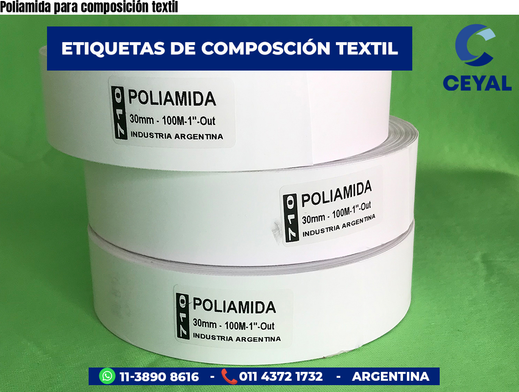 Poliamida para composición textil