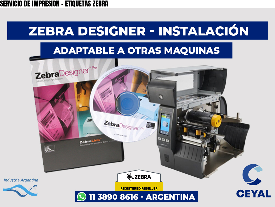 SERVICIO DE IMPRESIÓN - ETIQUETAS ZEBRA