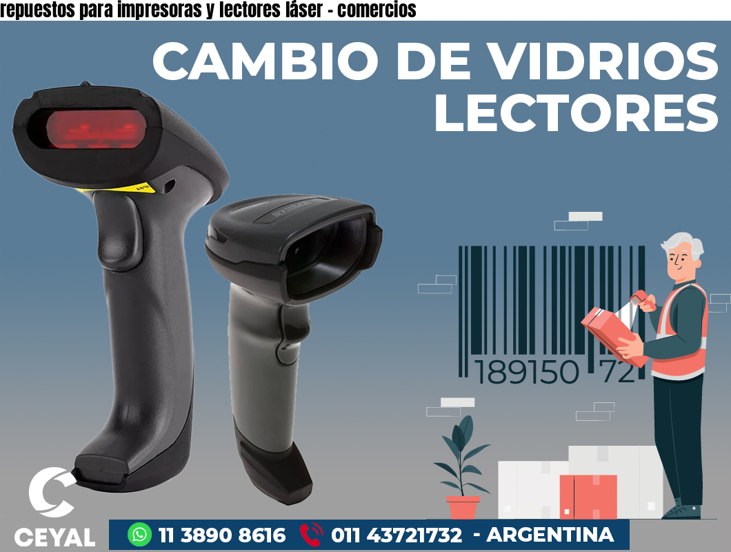 repuestos para impresoras y lectores láser - comercios