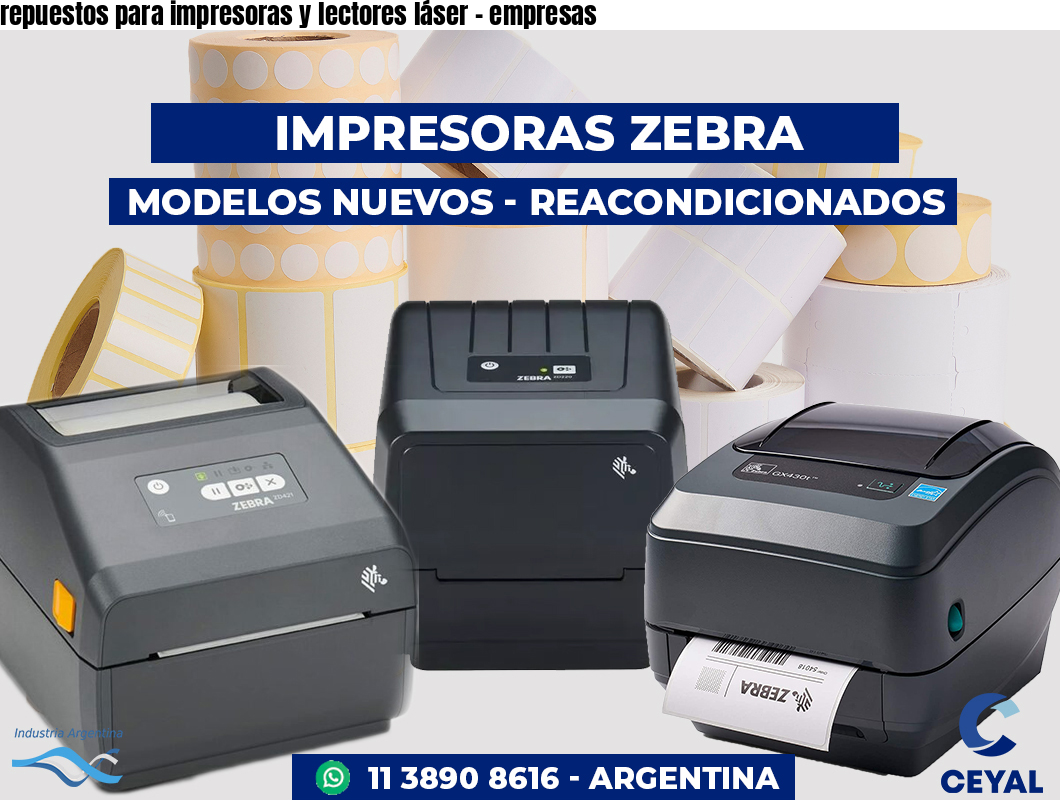 repuestos para impresoras y lectores láser - empresas