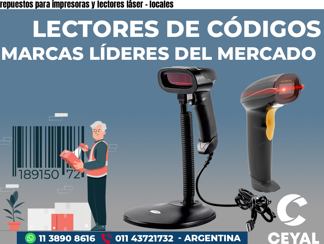 repuestos para impresoras y lectores láser - locales