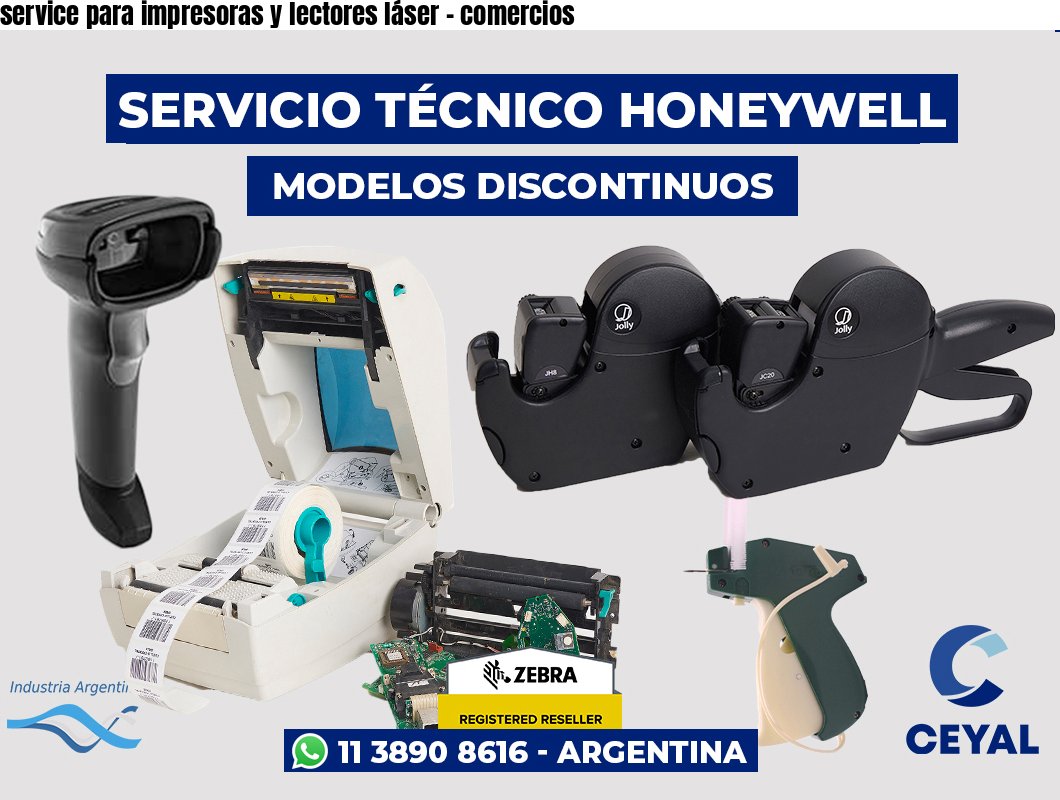 service para impresoras y lectores láser – comercios