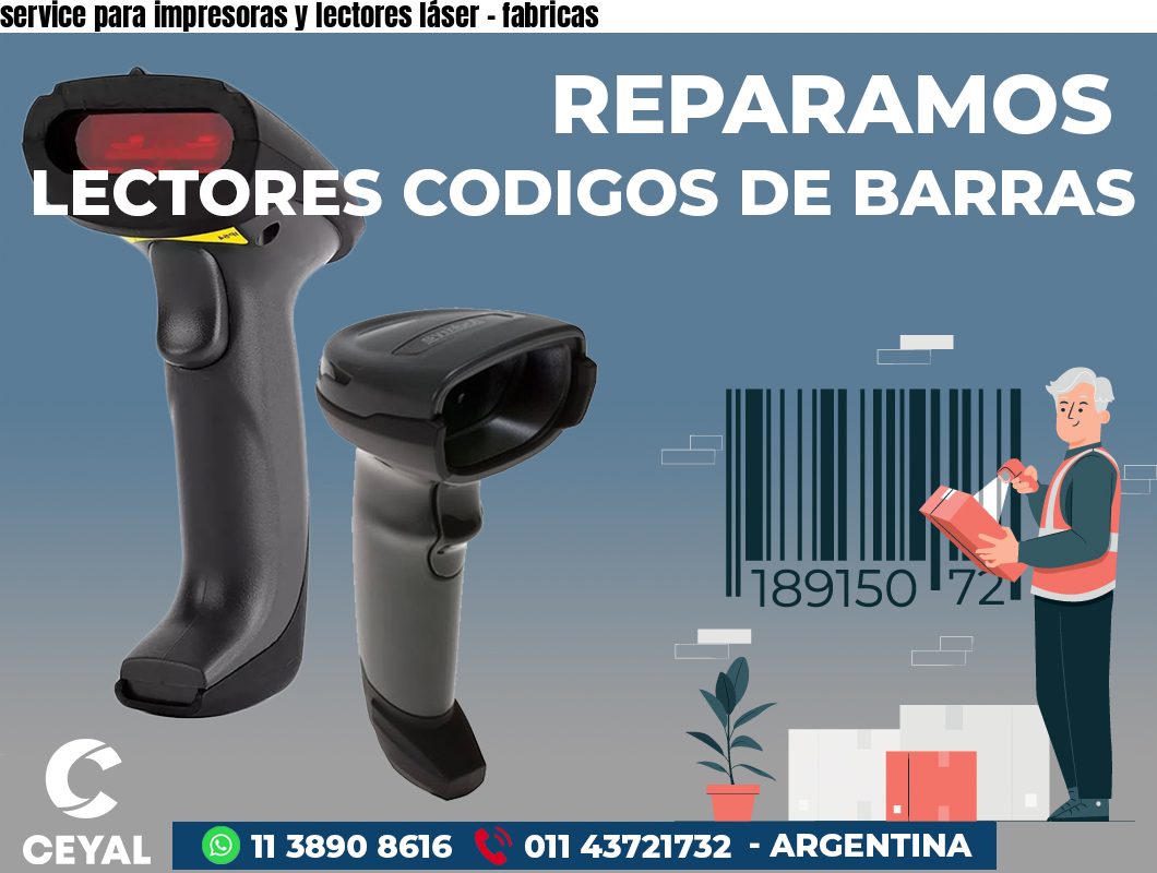 service para impresoras y lectores láser - fabricas