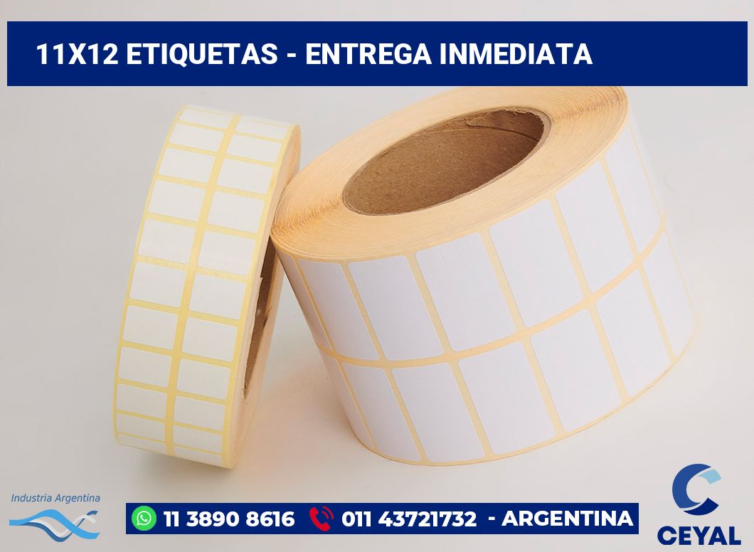 11×12 Etiquetas