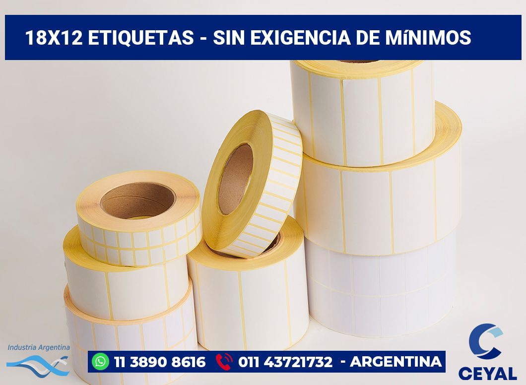 18×12 Etiquetas