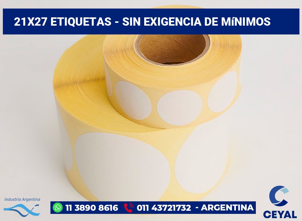 21×27 Etiquetas