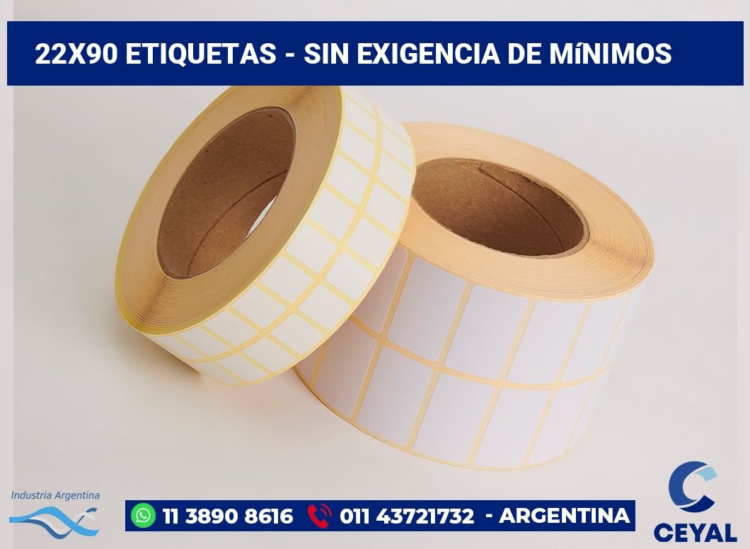 22x90 Etiquetas