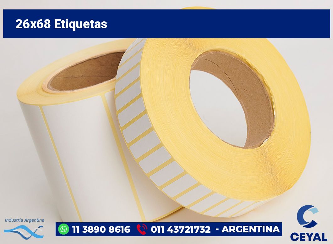 26x68 Etiquetas
