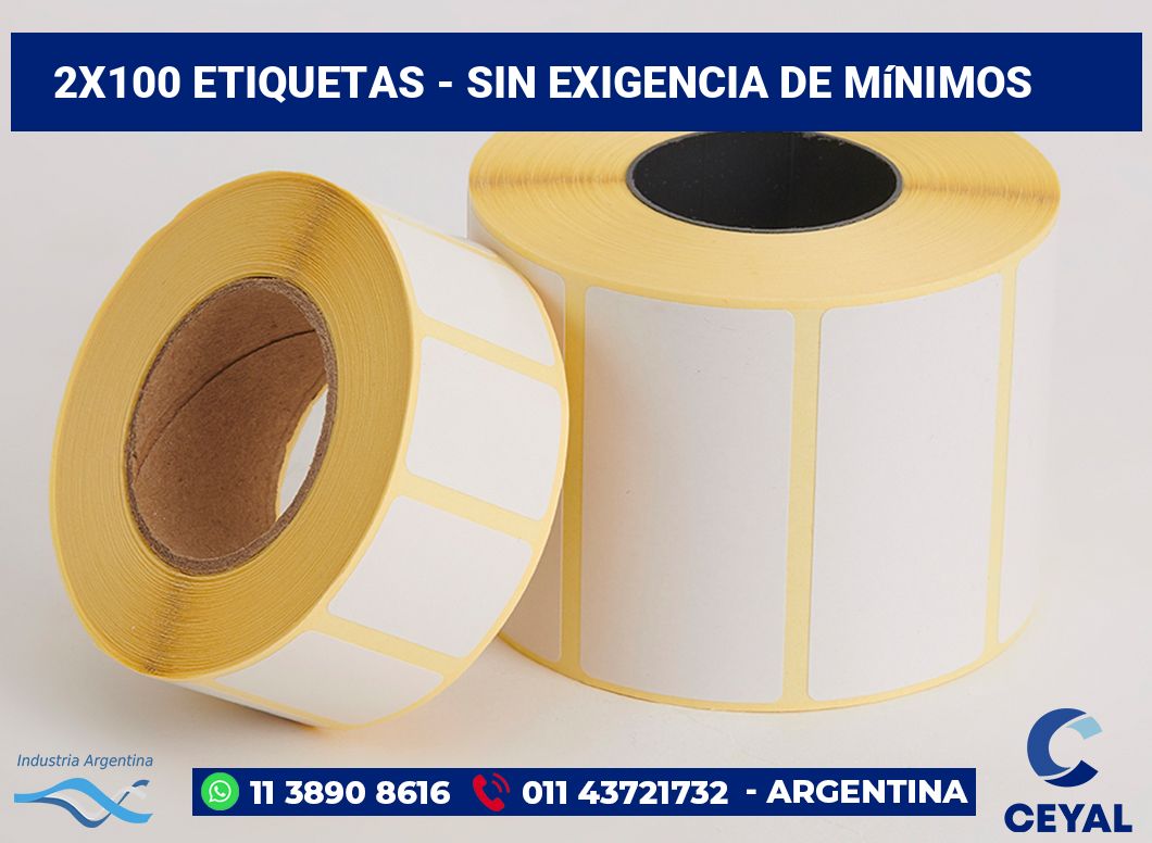 2×100 Etiquetas