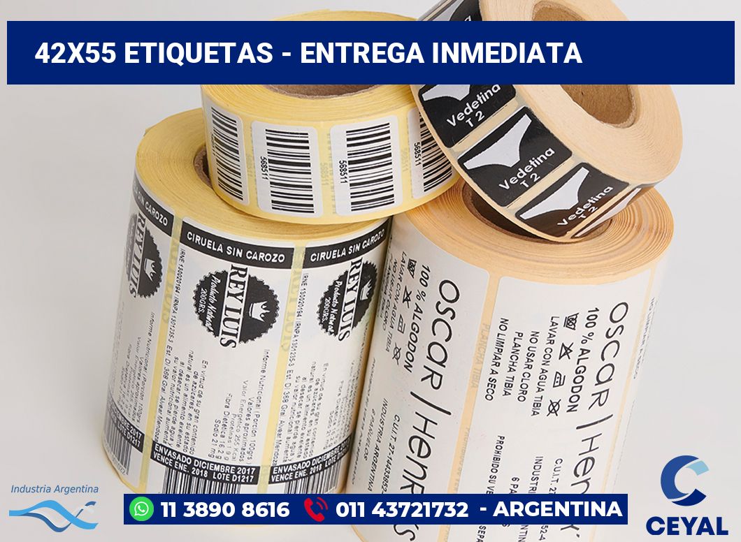 42×55 Etiquetas